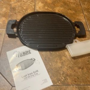 NuWave Cast Iron Grill with Oil Drip Tray